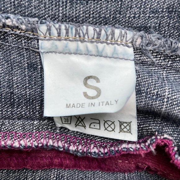 Jeans jacket size S Cappopera Italy designer’s 100% cotton denim - Picture 9 of 10